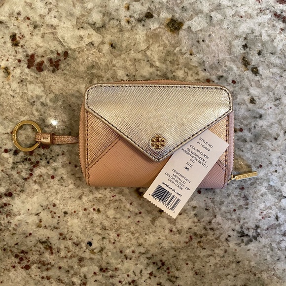 Tory Burch Bags Tory Burch Multi Neutral Keychain Wallet Poshmark